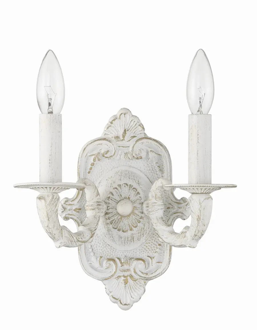 Paris Market 10" Antique White Sconce - Image 2