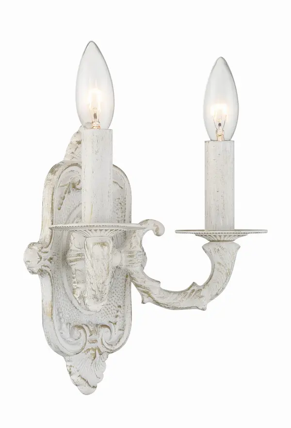 Paris Market 10" Antique White Sconce - Image 4