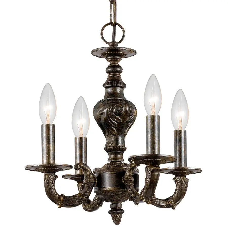 Paris Market 13.5" Chandelier in Antique White - Image 8