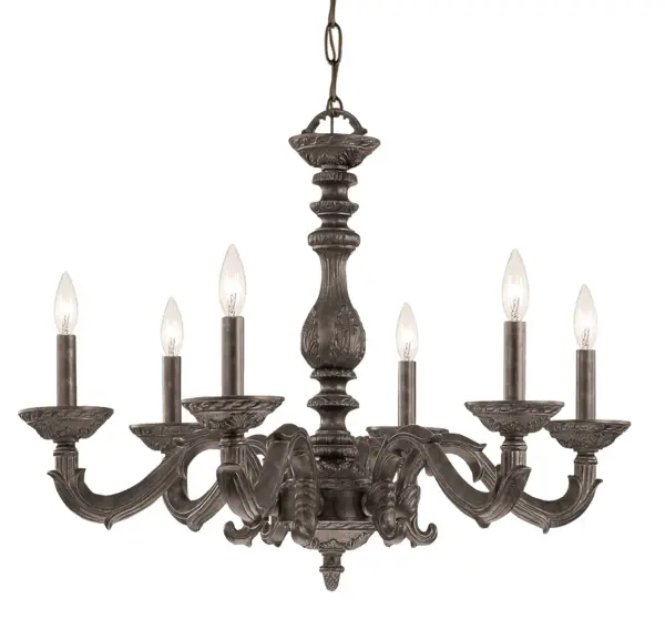 Paris Market 28" Chandelier in Antique White - Image 8