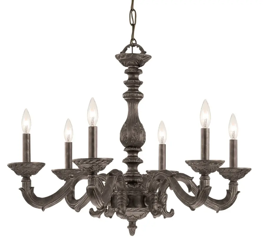 Paris Market 28" Chandelier in Antique White - Image 8