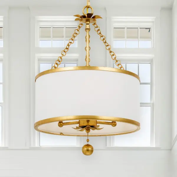 Broche 14" Antique Gold Chandelier - Image 6