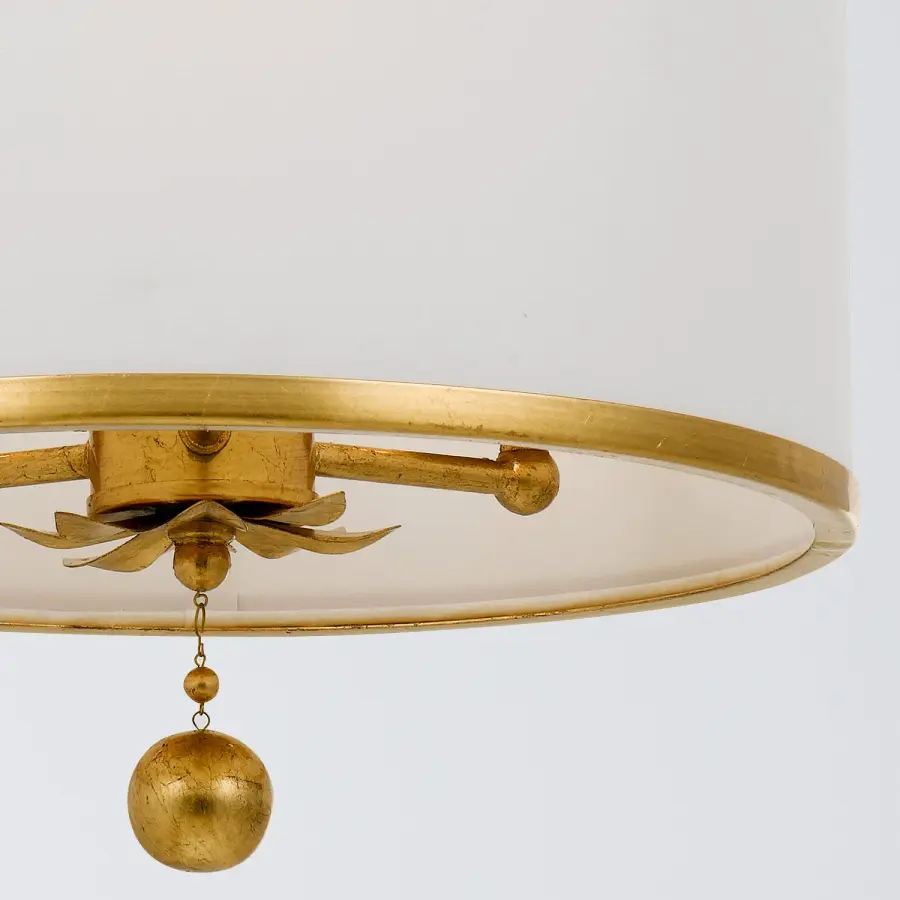 Broche 14" Semi Flush Mount in Antique Gold - Image 3