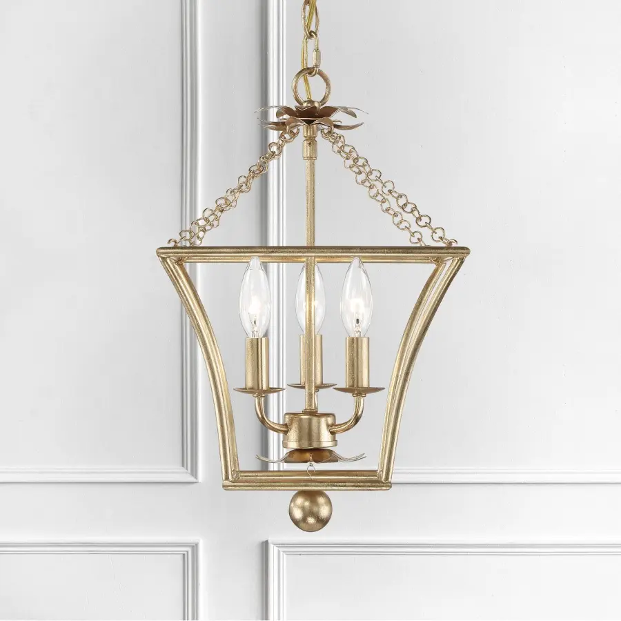 Broche 11" Chandelier in Antique Gold - Image 5