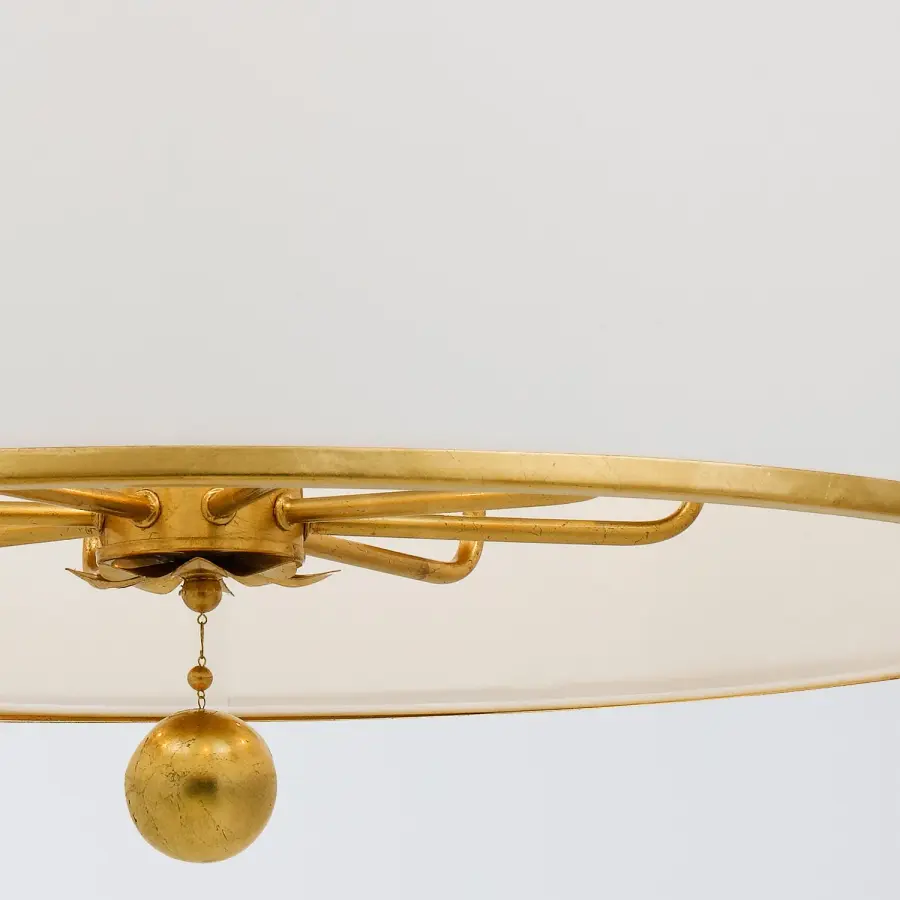 Broche 29" Chandelier in Antique Gold - Image 4