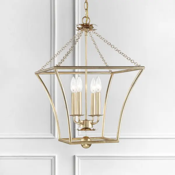 Broche 16" Chandelier in Antique Gold - Image 5