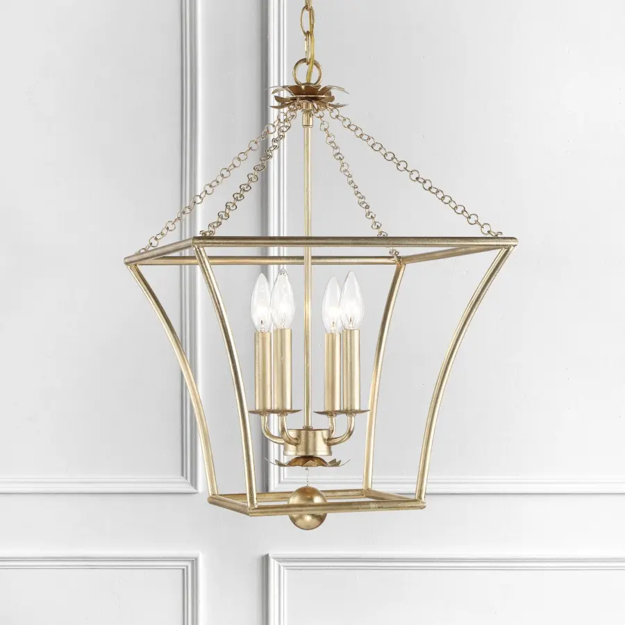 Broche 16" Chandelier in Antique Gold - Image 5