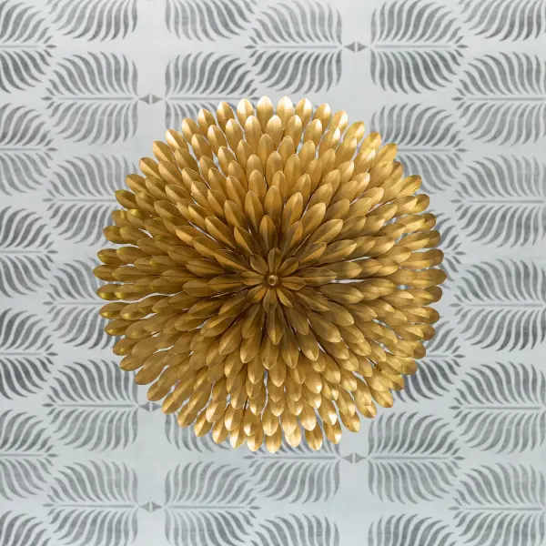 Broche 24.5" Semi Flush Mount in Matte White - Image 6