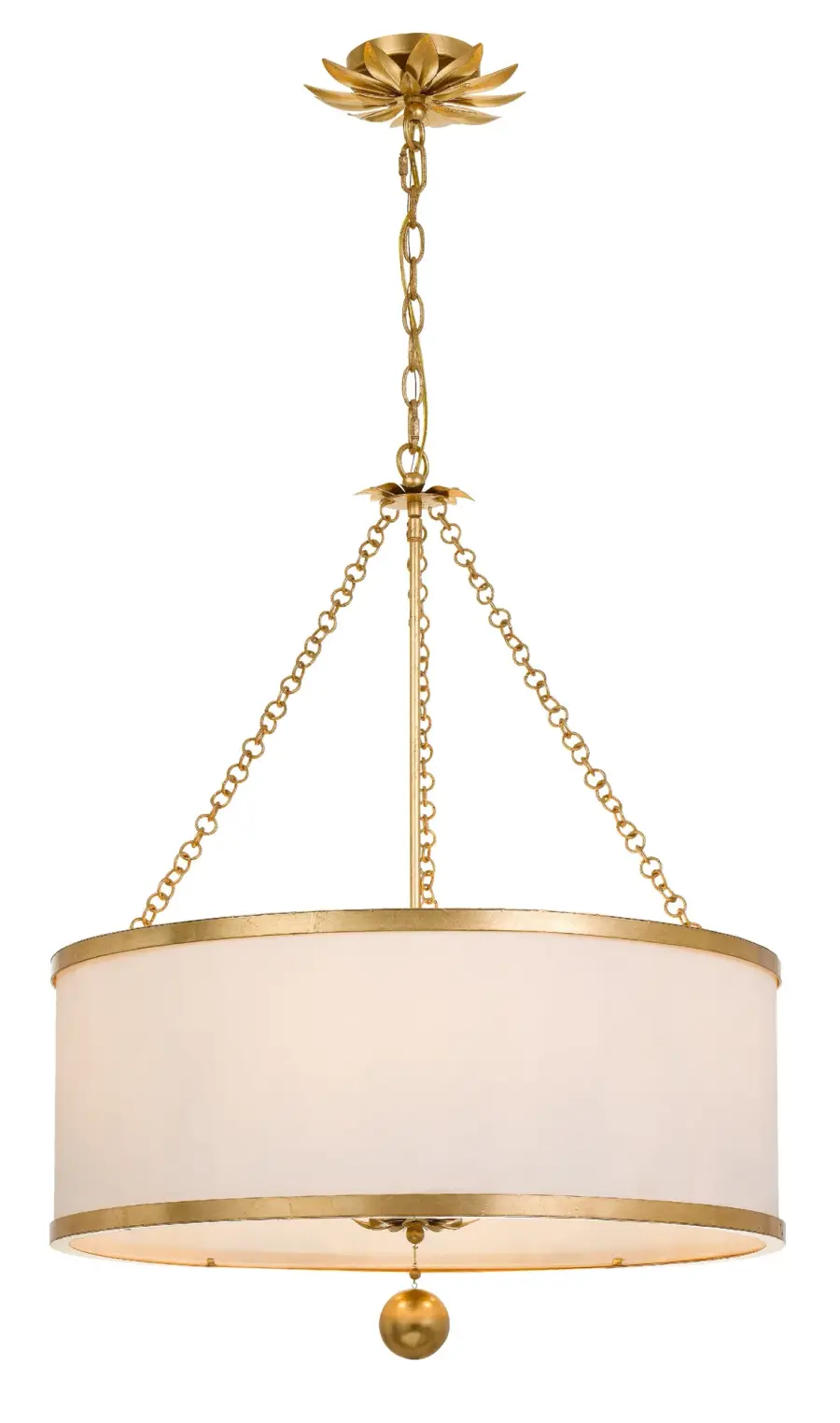 Broche 24" Chandelier in Antique Gold - Image 1
