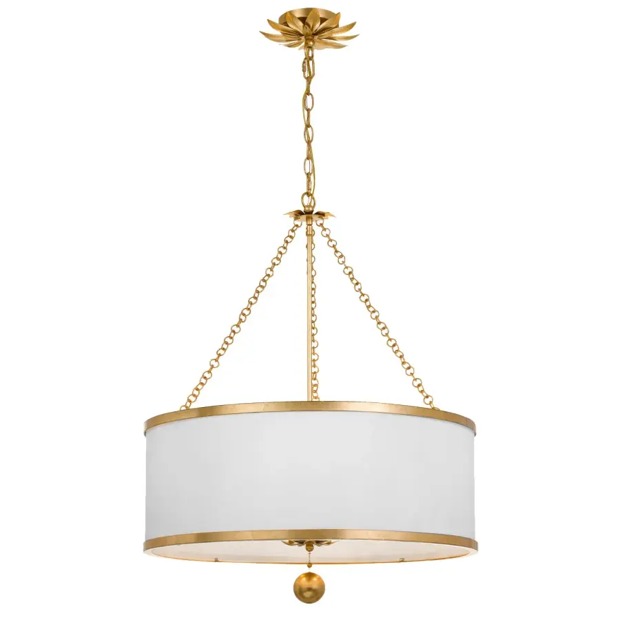 Broche 24" Chandelier in Antique Gold - Image 2