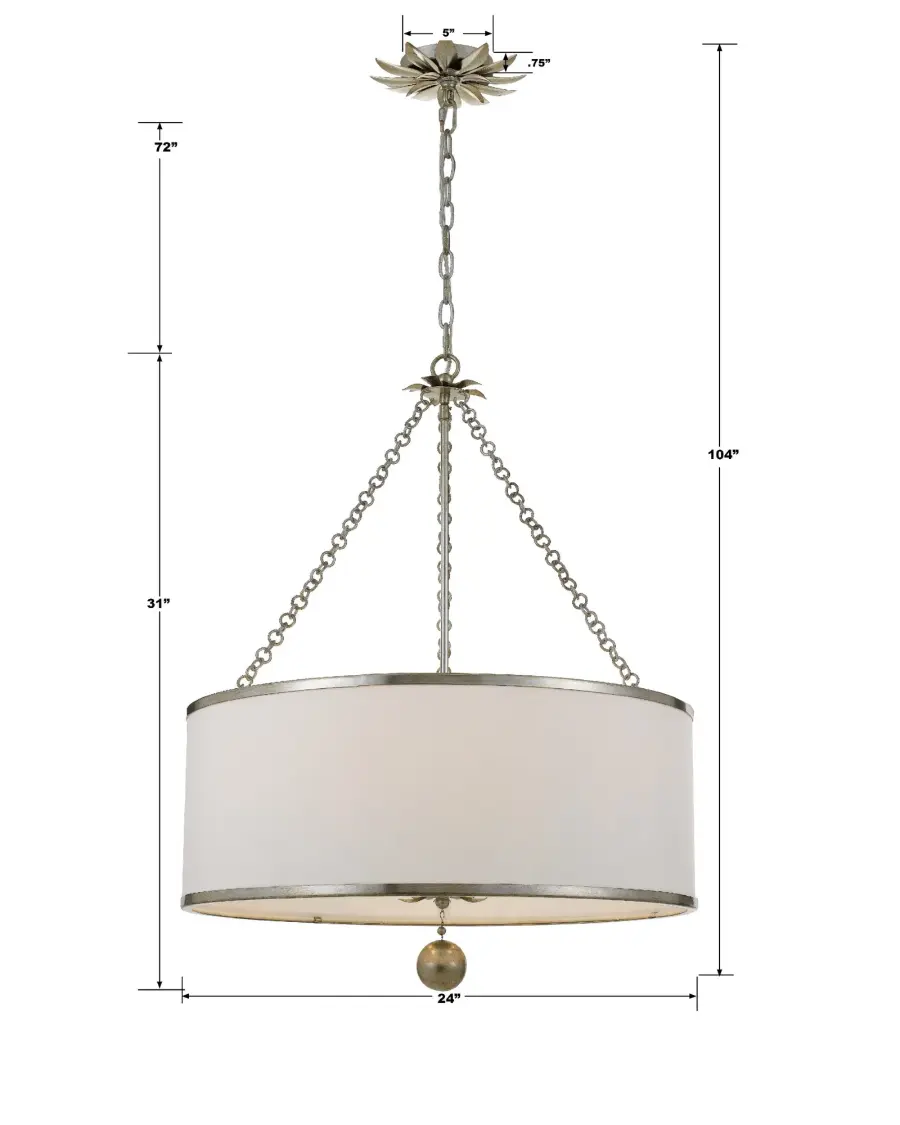 Broche 24" Chandelier in Antique Gold - Image 11