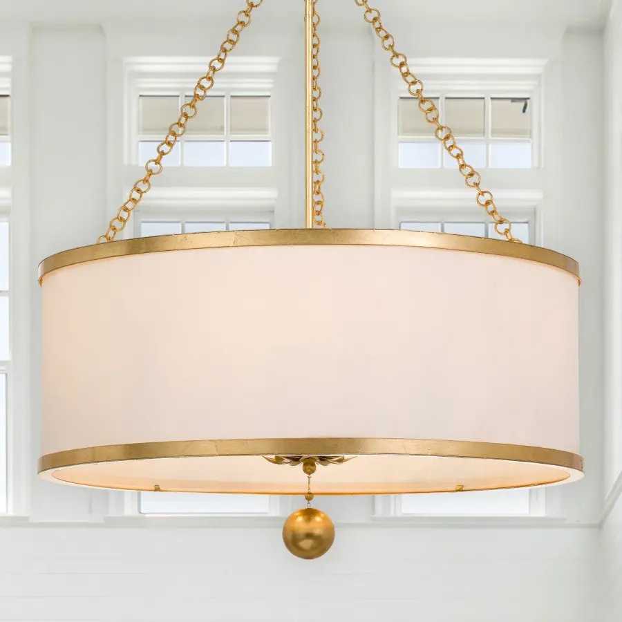 Broche 24" Chandelier in Antique Gold - Image 5