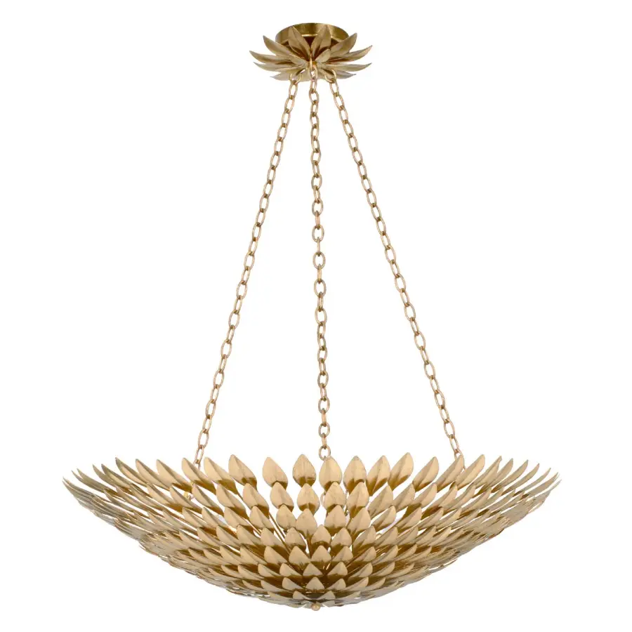 Broche 30" Chandelier in Antique Gold - Image 1