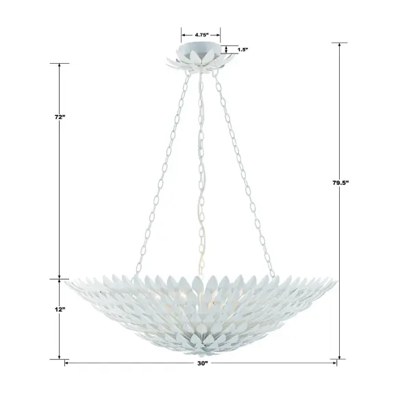 Broche 30" Chandelier in Antique Gold - Image 15