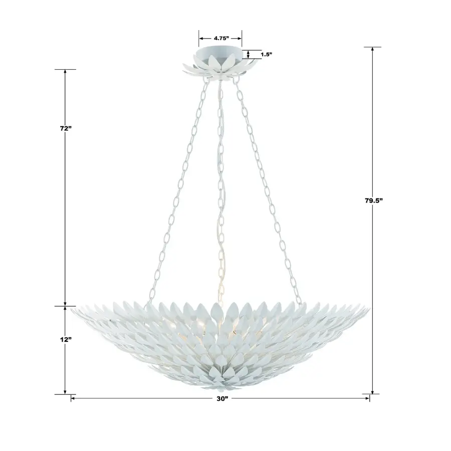 Broche 30" Chandelier in Antique Gold - Image 15