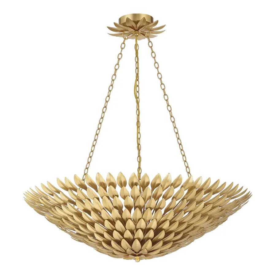 Broche 30" Chandelier in Antique Gold - Image 3