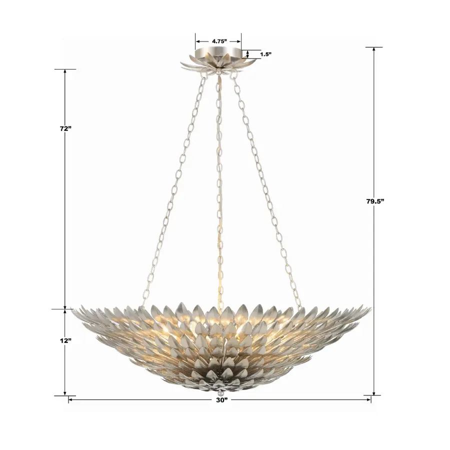 Broche 30" Chandelier in Antique Gold - Image 23
