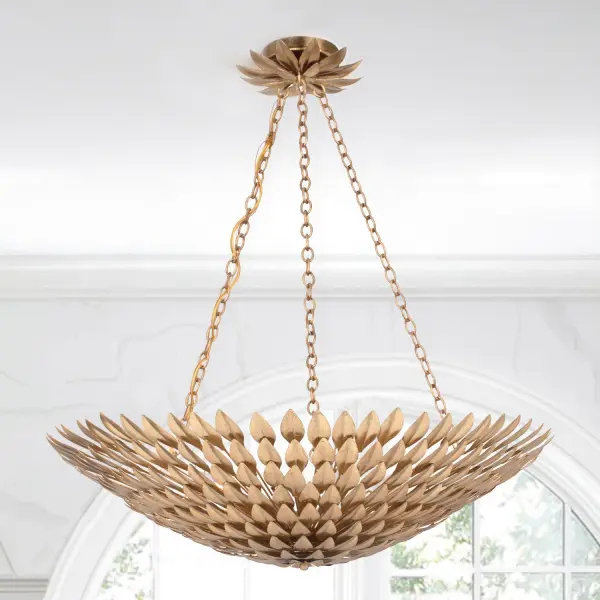 Broche 30" Chandelier in Antique Gold - Image 6