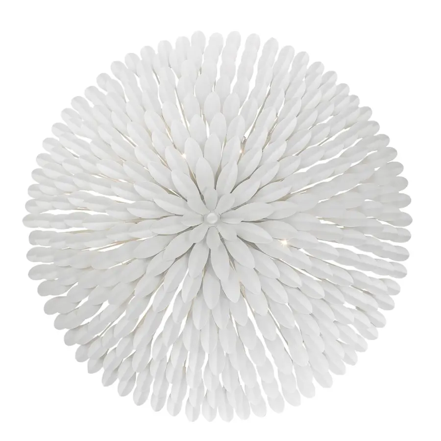 Broche 30" Semi Flush Mount in Matte White - Image 11