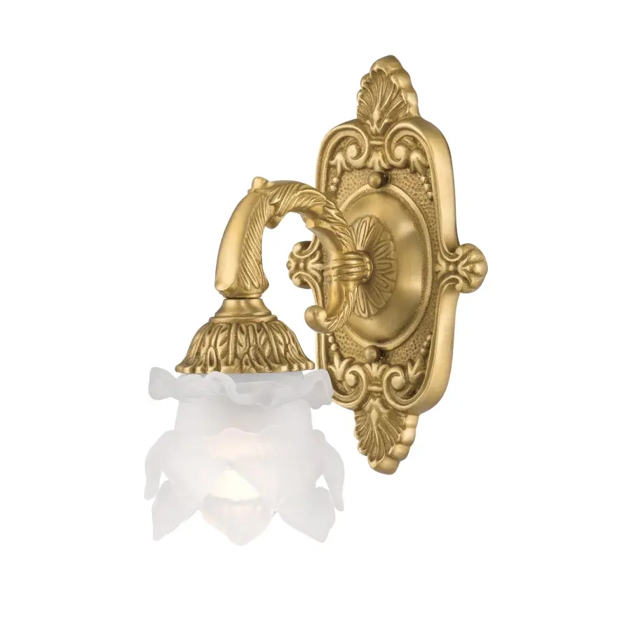 Mayfield 5.25" Aged Brass Sconce - Image 1