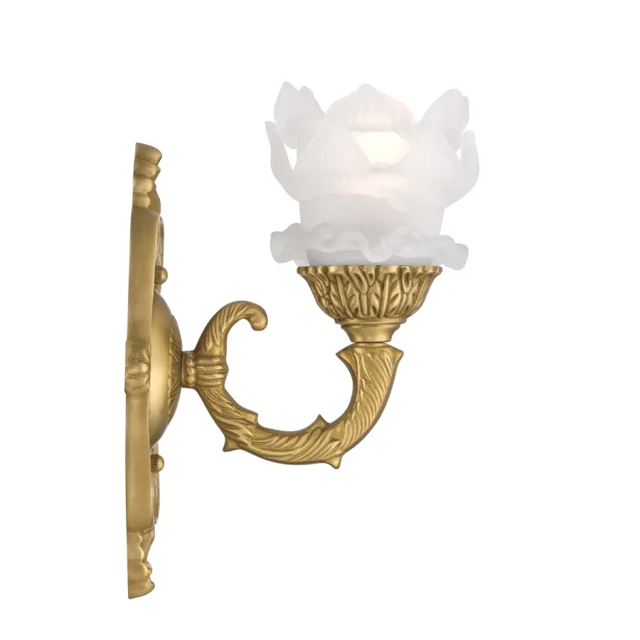 Mayfield 5.25" Aged Brass Sconce - Image 4