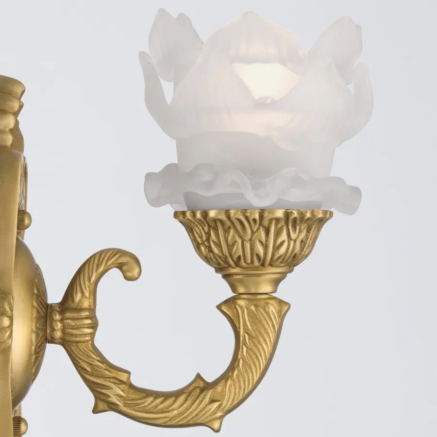 Mayfield 5.25" Aged Brass Sconce - Image 5