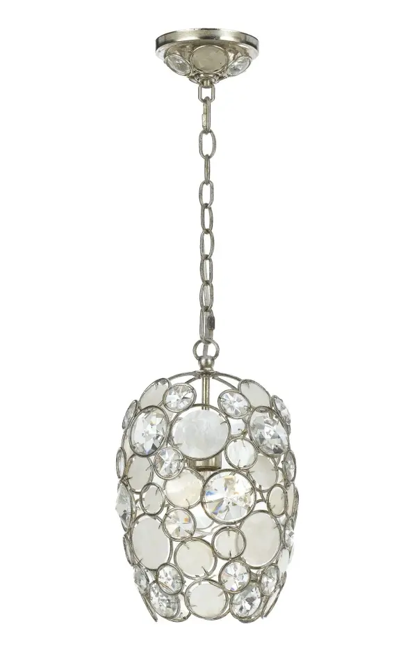 Palla 8.5" Capiz Shell Chandelier - Image 1
