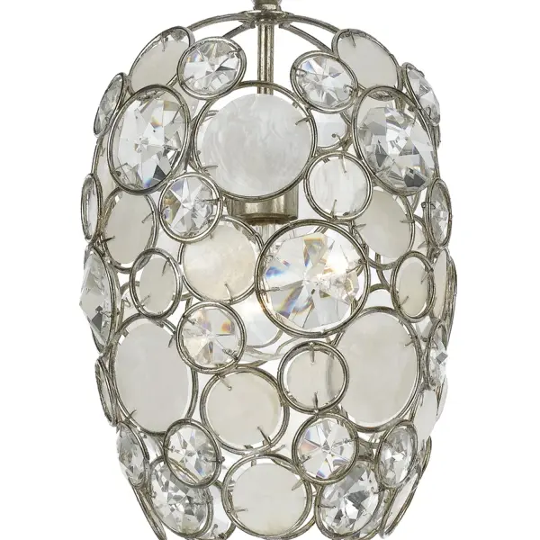 Palla 8.5" Capiz Shell Chandelier - Image 4