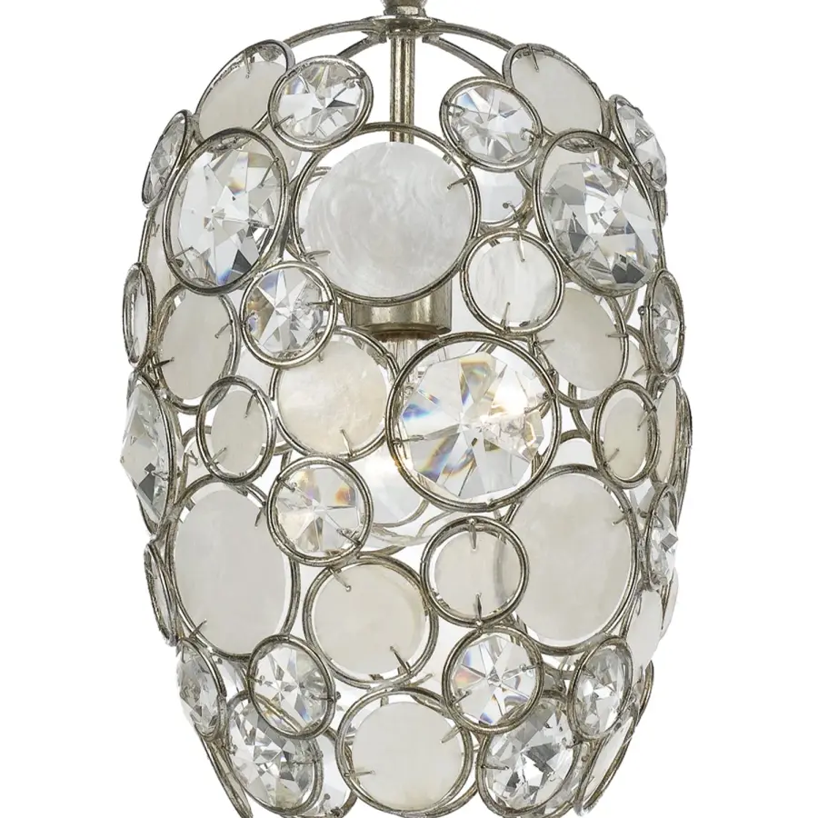 Palla 8.5" Capiz Shell Chandelier - Image 4