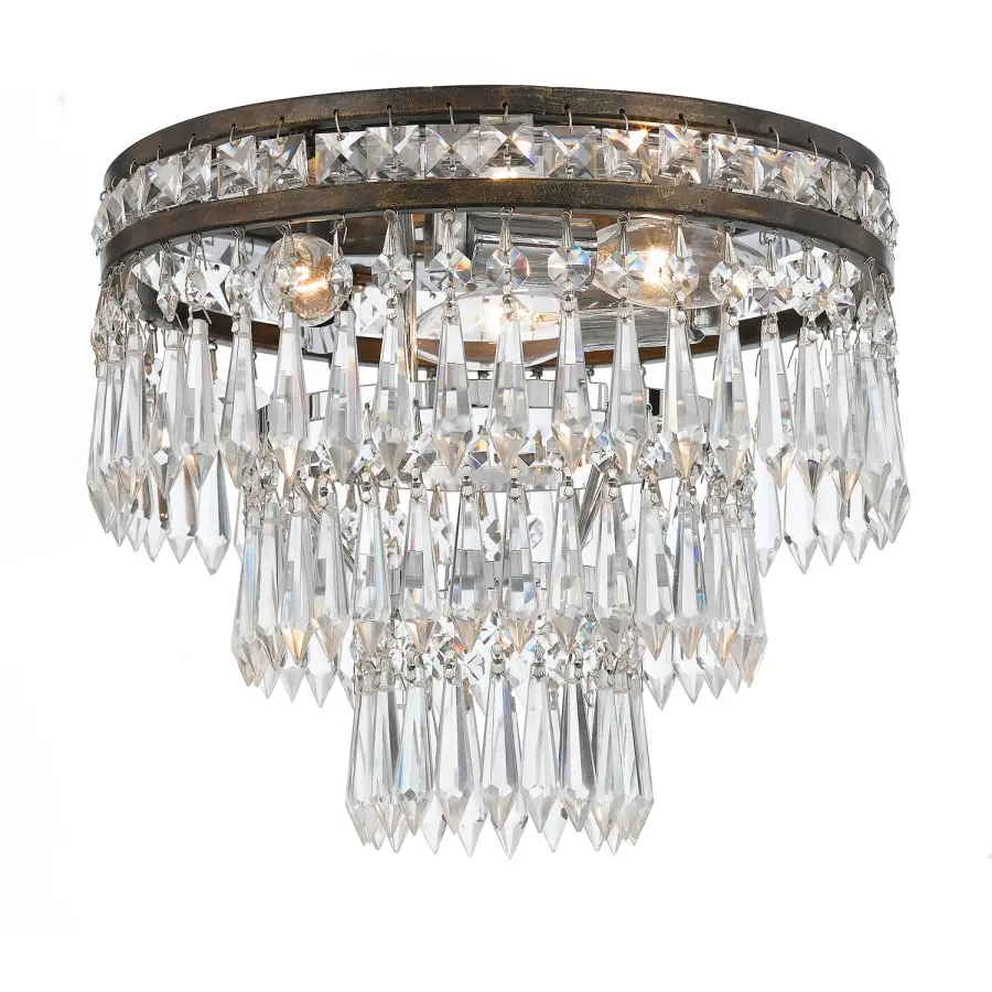 Mercer 12" Flush Mount in English Bronze - Image 2