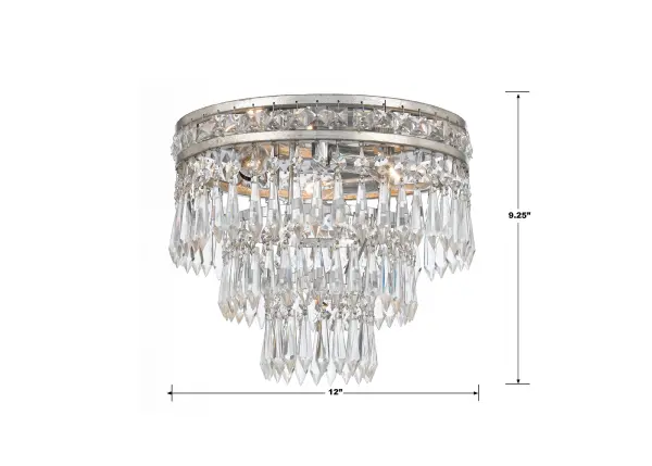 Mercer 12" Flush Mount in English Bronze - Image 11
