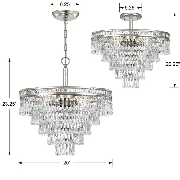 Mercer 20" Crystal Chandelier - Image 16