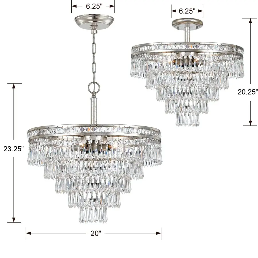Mercer 20" Crystal Chandelier - Image 16
