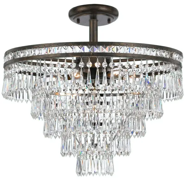Mercer 20" Semi Flush Mount in English Bronze - Image 3