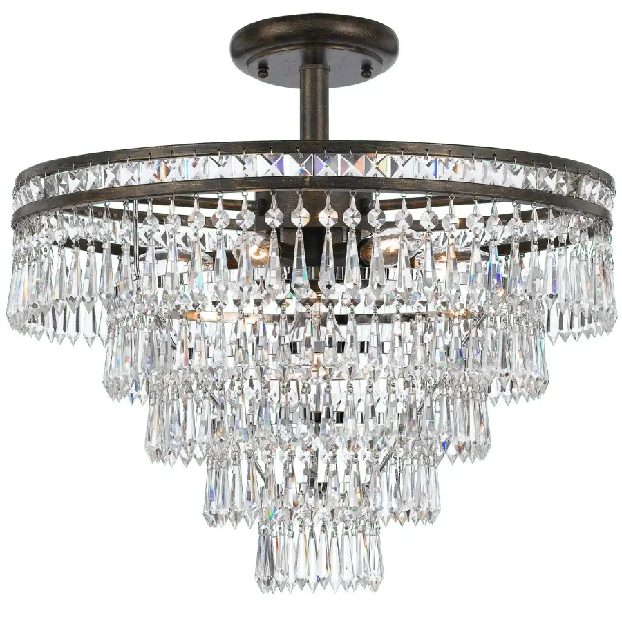 Mercer 20" Semi Flush Mount in English Bronze - Image 3