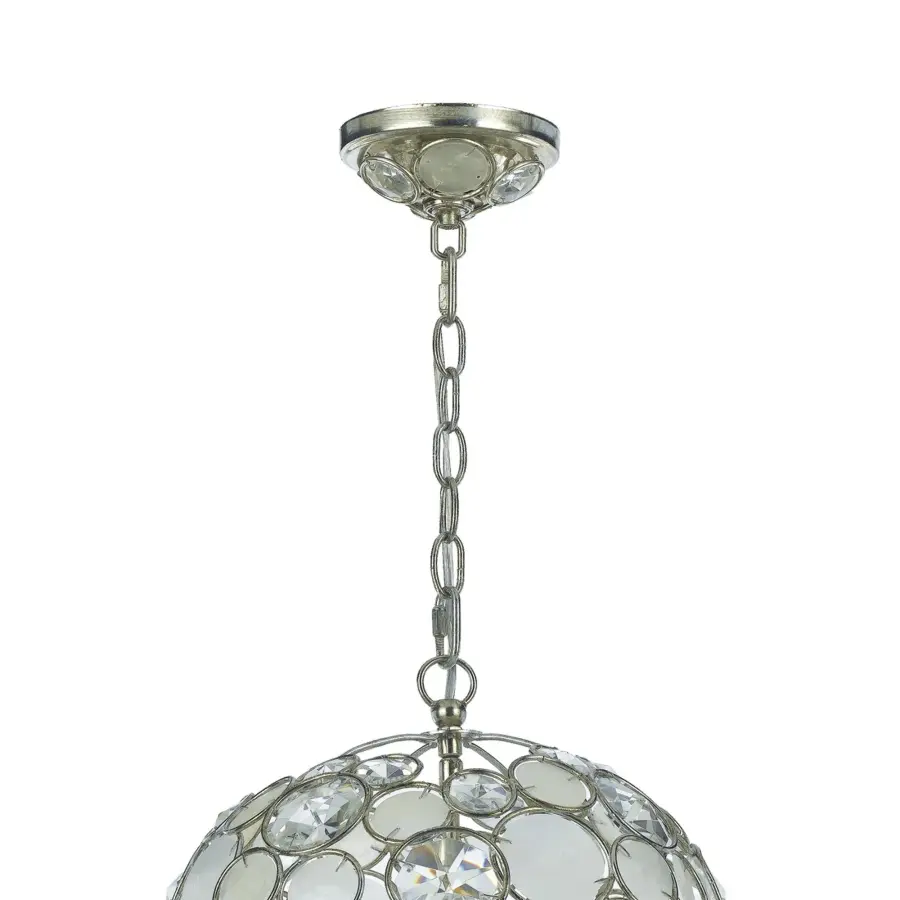 Palla 13" Capiz Shell Chandelier - Image 2