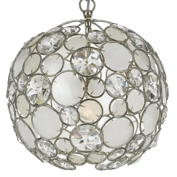 Palla 13" Capiz Shell Chandelier - Image 4