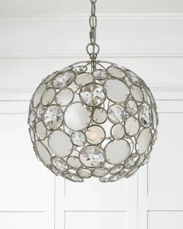 Palla 13" Capiz Shell Chandelier - Image 5