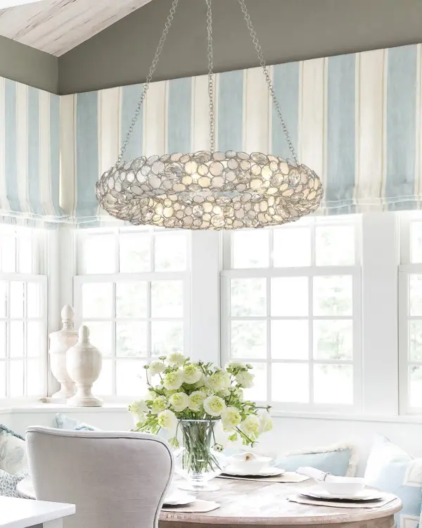 Palla 32" Chandelier in Antique Silver - Image 6