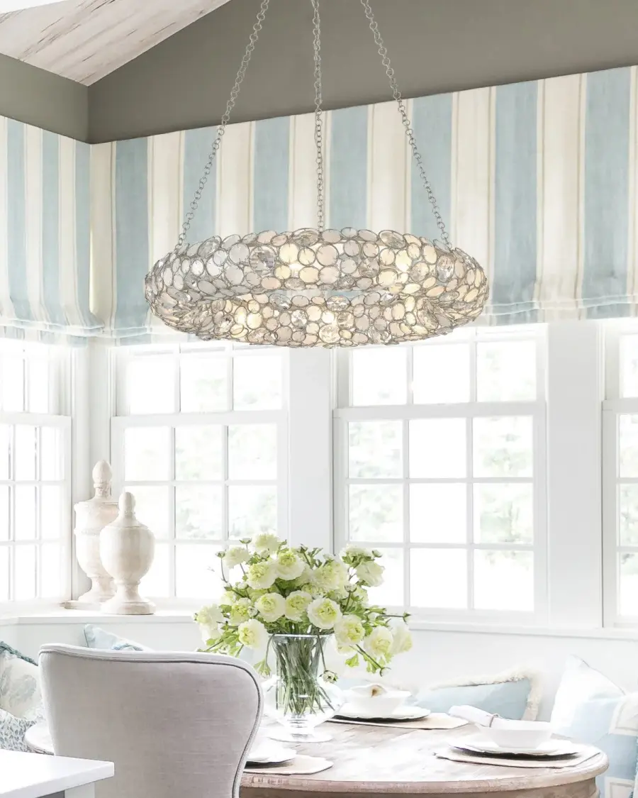 Palla 32" Chandelier in Antique Silver - Image 6