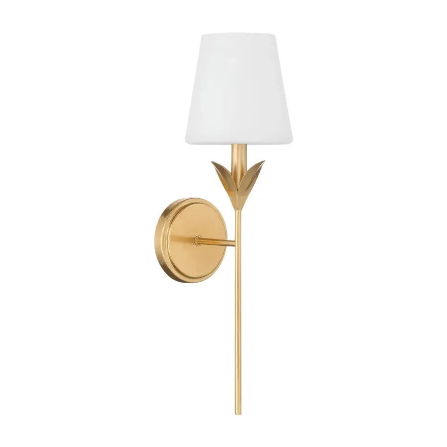 Broche 6" Antique Gold Sconce - Image 2