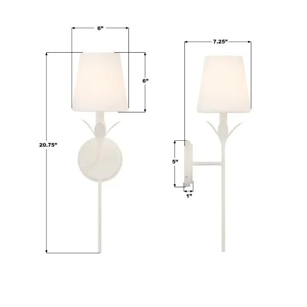 Broche 6" Antique Gold Sconce - Image 19