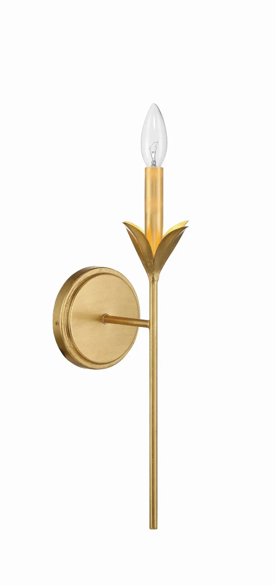 Broche 6" Antique Gold Sconce - Image 6