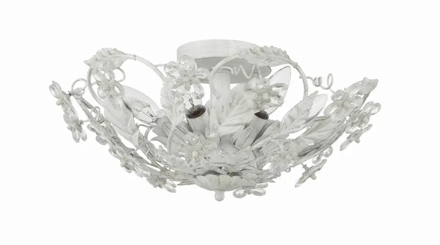 Paris Market 16" Semi Flush Mount in Antique White - Image 1