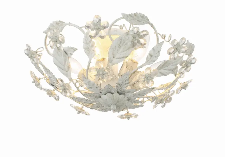 Paris Market 16" Semi Flush Mount in Antique White - Image 2