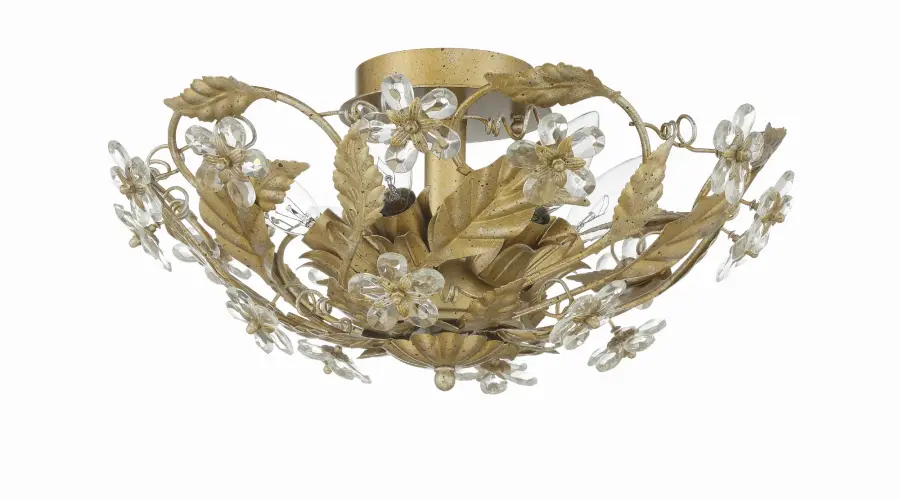 Paris Market 16" Semi Flush Mount in Antique White - Image 12