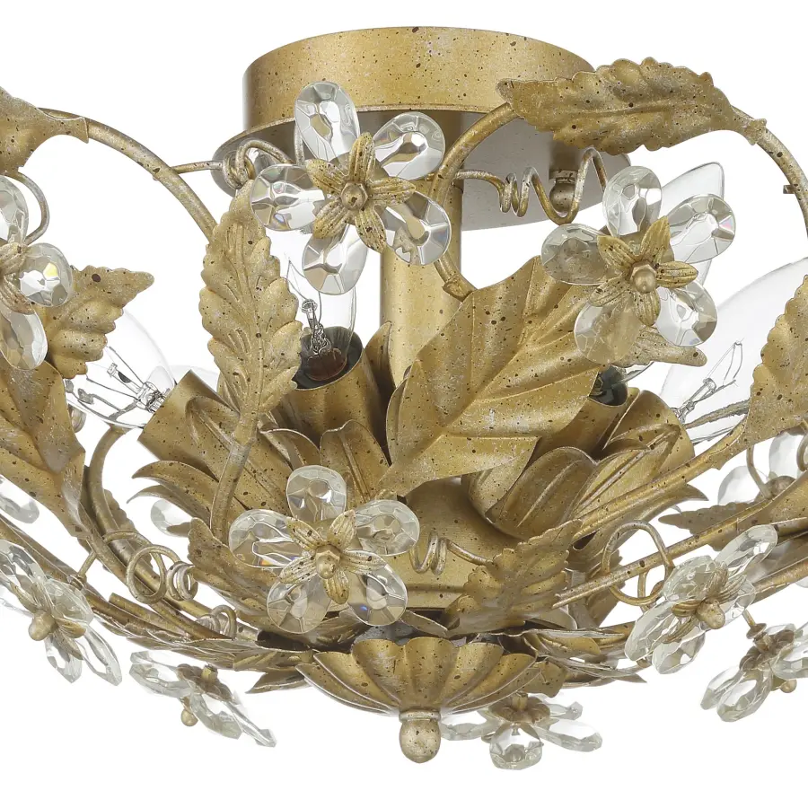 Paris Market 16" Semi Flush Mount in Antique White - Image 13