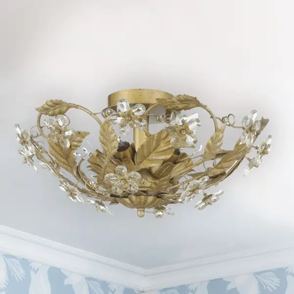 Paris Market 16" Semi Flush Mount in Antique White - Image 14