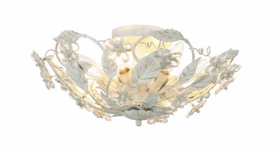 Paris Market 16" Semi Flush Mount in Antique White - Image 3