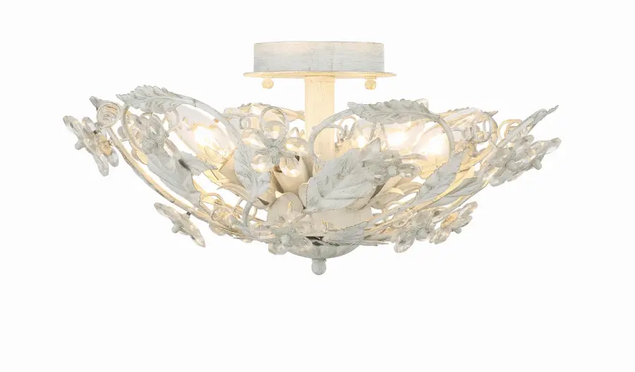 Paris Market 16" Semi Flush Mount in Antique White - Image 4